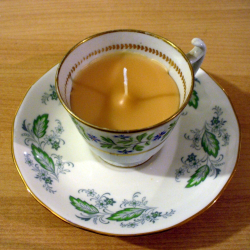 Teacup candle