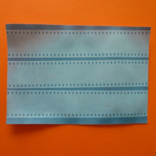 Slide film cyanotype